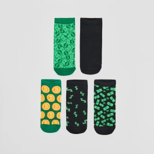 Skarpetki stopki z motywem pieniędzy 5-pak House