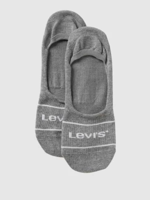 Skarpetki stopki z nadrukiem z logo w zestawie 2 szt. Levi's®