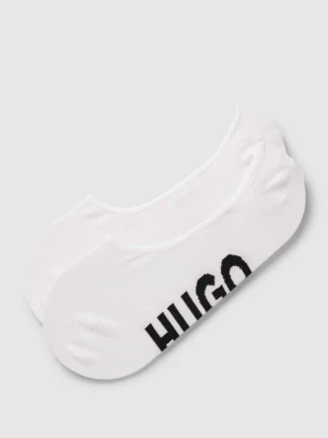 Skarpetki stopki z napisem z logo w zestawie 2 szt. HUGO