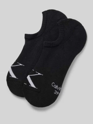 Skarpetki stopki z wyhaftowanym logo w zestawie 2 szt. Calvin Klein Jeans