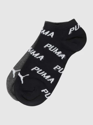 Skarpetki stopki ze wzorem z logo w zestawie 2 szt. Puma