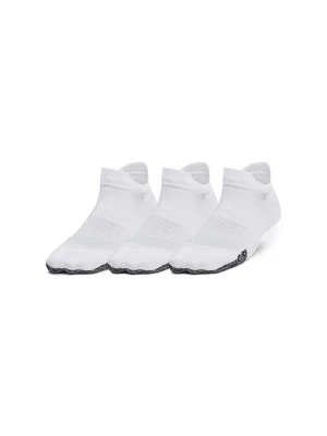 Skarpetki treningowe przed kostkę (3-pack) damskie Under Armour Womens UA Breathe 3pk Ns Tab - białe