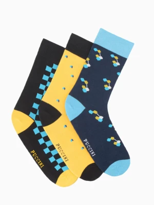 Skarpetki z bawełny egipskiej rozmiar 39-42 3pack Puccini