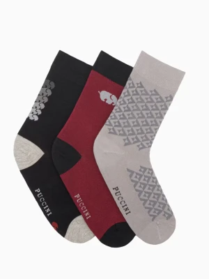 Skarpetki z bawełny egipskiej rozmiar 39-42 3pack Puccini