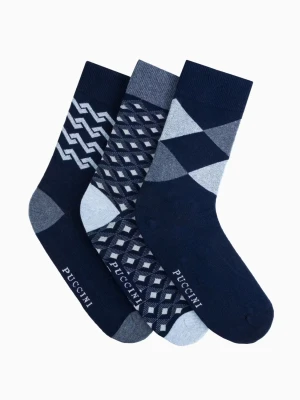 Skarpetki z bawełny egipskiej rozmiar 43-46 3pack Puccini