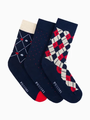 Skarpetki z bawełny egipskiej rozmiar 43-46 3pack Puccini