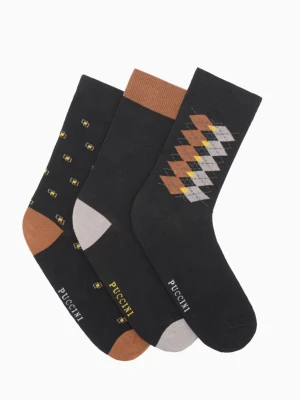 Skarpetki z bawełny egipskiej rozmiar 43-46 3pack Puccini