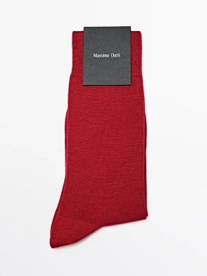 Skarpetki Z Mieszanki Wełny - Czerwony - - Massimo Dutti - Kobieta