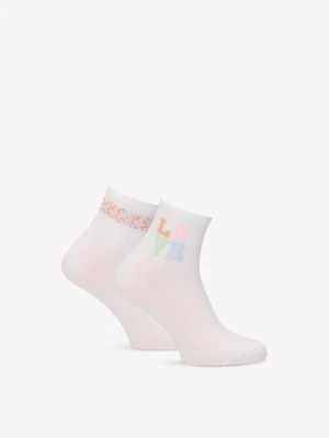 Skarpetki, zestaw 2 par biały - TAMARIS