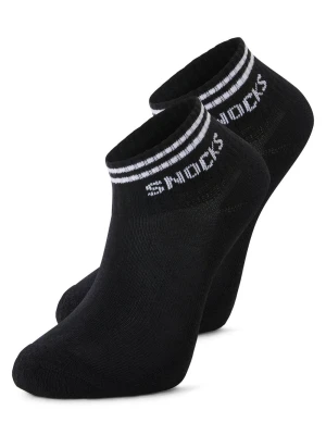 Snocks Skarpety 2-pak Kobiety czarny jednolity,