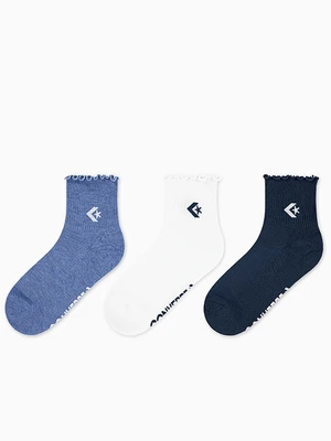 Skarpety 3-Pack Chevron Star Lettuce Cuff Quarter Converse