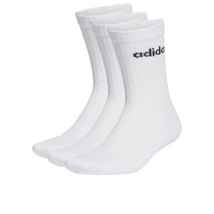 Skarpety adidas Sportswear Linear Crew Cushioned Socks 3 Pairs HT3455 - białe