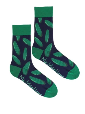 Skarpety bawełniane męskie w ogórki - Men Kiszony MARILYN