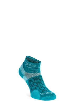 Skarpety biegowe damskie Bridgedale Ultra LtT2 Merino Sport Low - teal