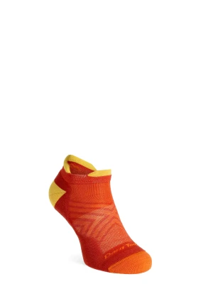 Skarpety biegowe Darn Tough Run No Show Tab Ultra-Lightweight with Cushion - lava