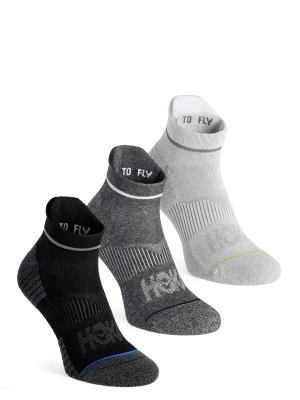 Skarpety biegowe Hoka No-Show Run Sock 3-Pack - white/black/grey