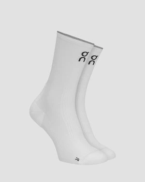 Skarpety Biegowe On Elite Run Sock High Białe