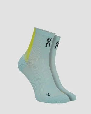 Skarpety Biegowe On Performance Run Sock Mid Niebiesko-żółte