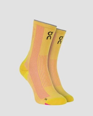 Skarpety Biegowe On Elite Run Sock High żółto-różowe