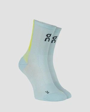 Skarpety Biegowe On Performance Run Sock High Niebiesko-żółte
