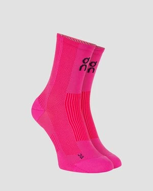 Skarpety Biegowe On Performance Run Sock High Różowe