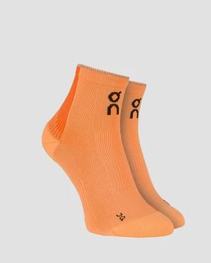 Skarpety biegowe On Running Performance Run Sock Mid pomarańczowe