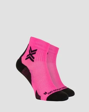 Skarpety biegowe X-Socks Run Discover Ankle różowo-czarne