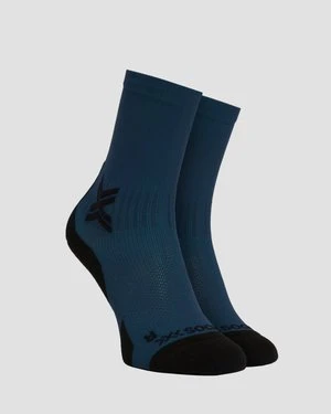 Skarpety Biegowe X-socks Run Discover Crew Granatowo-czarne