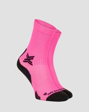Skarpety Biegowe X-socks Run Discover Crew Różowo-czarne