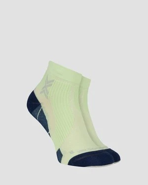 Skarpety biegowe X-Socks Run Perform Ankle limonkowo-czarne
