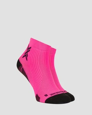 Skarpety biegowe X-Socks Run Perform Ankle różowo-czarne