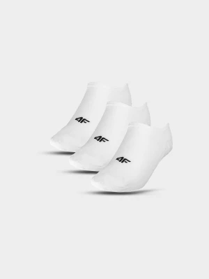 Skarpety casual stopki (3-pack) damskie - białe 4F