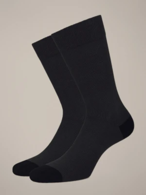 Skarpety Ciemnoszare Gładkie Lancerto