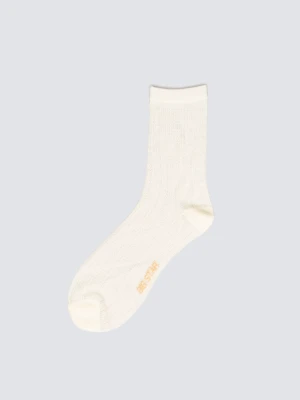 Skarpety damskie ażurowe z wizkozy białe Holy 100 BIG STAR