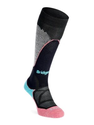 Skarpety damskie Bridgedale Ski Mid Merino P Pattern - blk/crl 