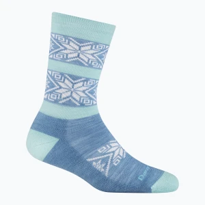 Skarpety damskie Darn Tough Elsa Crew Lightweight with Cushion vapor Niebieski