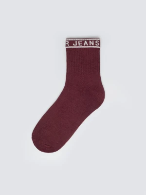 Skarpety damskie długie bordowe Bordi 604 BIG STAR