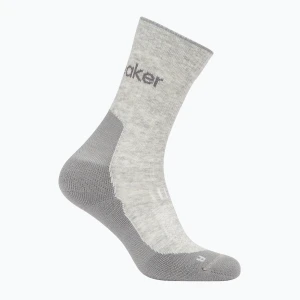 Skarpety damskie icebreaker Merino Hike+ Light Crew blizzard heather / alloy Szary