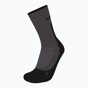 Skarpety damskie icebreaker Merino Hike+ Light Crew obsidian / black Szary