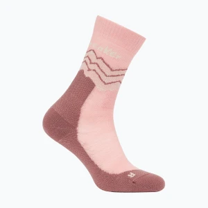 Skarpety damskie icebreaker Merino Hike+ Medium Crew Across the Peaks blush/summit/ecru heather