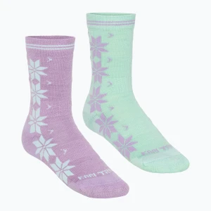 Skarpety damskie KARI TRAA Vinst 2 pack jelly mint