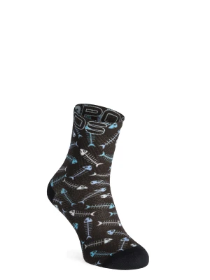 Skarpety damskie Karpos Green Fire Socks - black/ombre blue/aquamarine