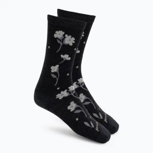 Skarpety damskie Smartwool Everyday Garden Gala Crew charcoal Czarny