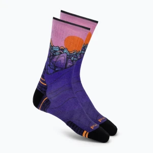Skarpety damskie Smartwool Hike Mountain Sunrise Print Crew deep navy