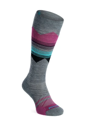 Skarpety damskie Smartwool Ski TC Pattern OTC Socks - pewter blue