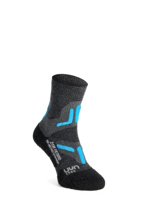 Skarpety damskie UYN Trekking 2IN Merino Mid Socks - mid grey/turquoise