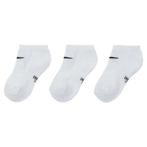 Skarpety dla małych dzieci Nike Dri-FIT Performance No-Show (3 pary) - Biel