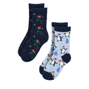 Skarpety długie Action Boy 8KB-006-AW23 (2-pack) Niebieski