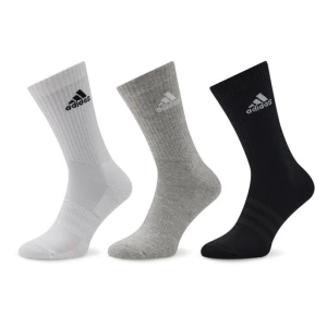 Skarpety długie adidas Cushioned Crew Socks 3 Pairs IC1311 Szary