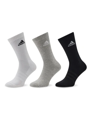 Skarpety długie adidas Cushioned Crew Socks 3 Pairs IC1311 Szary